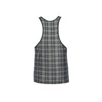 ANAIS Men Balance Top with checks in black, white and gray S