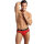 ANAIS Men Brave Brasilien String mit Spitzenmuster rot S - XL
