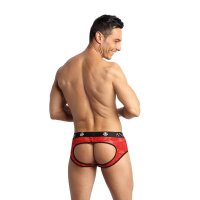 ANAIS Men Brave jock briefs with lace pattern red S