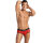 ANAIS Men Brave jock briefs with lace pattern red S