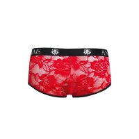 ANAIS Men Brave shorts with lace pattern red S