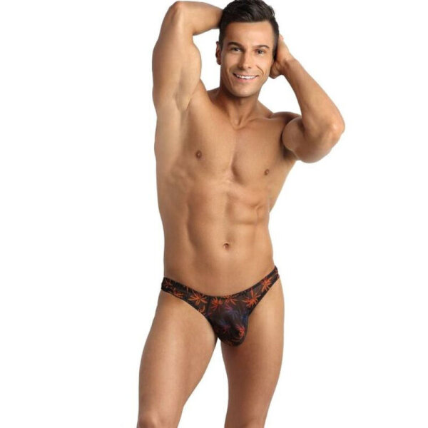 ANAIS Men Chill thong with colorful palm motif S