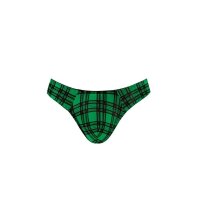 ANAIS Men Magic thong with check pattern green, black S