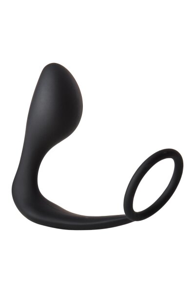 Dream Toys Fantasstic anal plug with cock ring black 3.5 cm