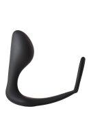 Dream Toys Fantasstic anal plug with cock ring black 3.5 cm