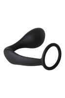 Dream Toys Fantasstic anal plug with cock ring black 3.5 cm