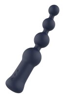 Dream Toys Startrooper large, flexible anal vibrator with beads blue 3.4 cm