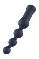 Dream Toys Startrooper large, flexible anal vibrator with beads blue 3.4 cm