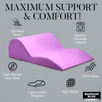 XR Brands Contoured Love Cushion - Purple