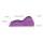 XR Brands Contoured Love Cushion - Purple