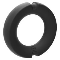 Doc Johnson The Paradox Silicone/Metal Cock Ring  45mm Black