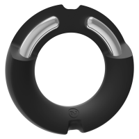 Doc Johnson The Paradox Silicone/Metal Cock Ring  45mm Black