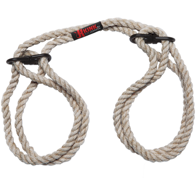 Doc Johnson Restrain 6mm Hemp Wrist or Ankle Cuffs Natural