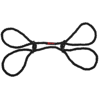 Doc Johnson Restrain 6mm Hemp Wrist or Ankle Cuffs Black