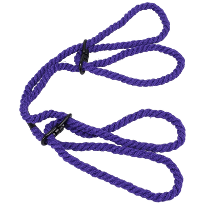 Doc Johnson Restrain 6mm Hemp Wrist or Ankle Cuffs Purple