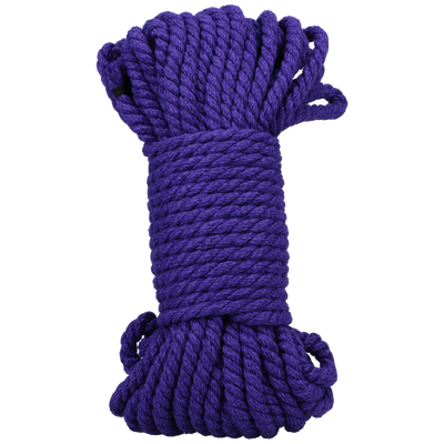 Doc Johnson Bind and Tie 6 mm Hemp Bondage Rope 50 ft - Violet