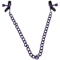 Doc Johnson Chained Up Nipple Clamps Purple