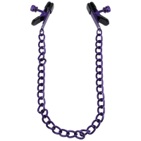 Doc Johnson Chained Up Nipple Clamps Purple