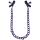 Doc Johnson Chained Up Nipple Clamps Purple