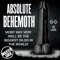 XR Brands Moby Super Dildo -  60 cm - Schwarz