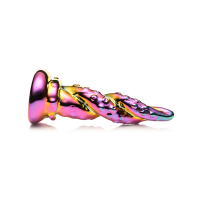 XR Brands Enchantress - Regenbogen Glas Dildo