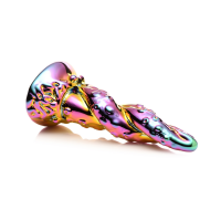 XR Brands Enchantress - Regenbogen Glas Dildo