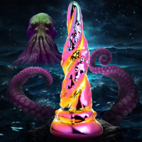 XR Brands Enchantress - Regenbogen Glas Dildo
