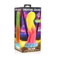 Tenta Glow - Glow-in-the-Dark Silicone Dildo - 21,6 cm
