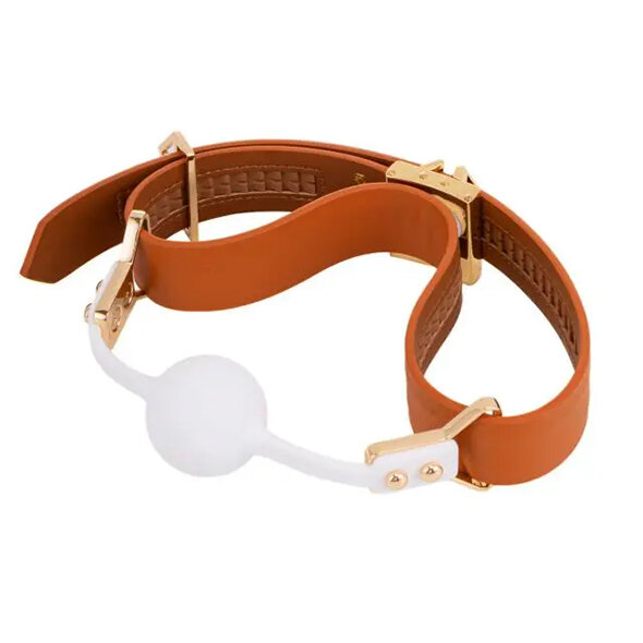 LOCKINK - Ball-Gag & Gag-bite Set - brown