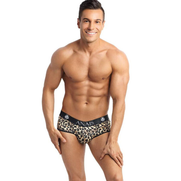 ANAIS Men Mercury open jock briefs with animal print S
