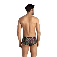 ANAIS Men Mexico Shorts mit bunten Totenköpfen S - XL