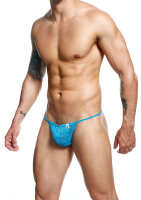 Lace Thong Aqua S/M