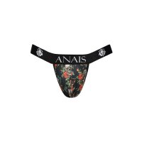 ANAIS Men Power Rio Jockstrap open with red roses and skulls black S