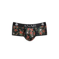 ANAIS Men Power Shorts with red roses and skulls black S