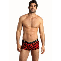 ANAIS Men Savage boxer shorts with animal print red, black S