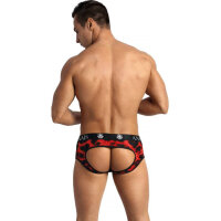ANAIS Men Savage jock briefs with animal print red, black S