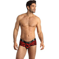 ANAIS Men Savage shorts with animal print red, black S