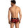ANAIS Men Savage shorts with animal print red, black S