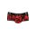 ANAIS Men Savage shorts with animal print red, black S