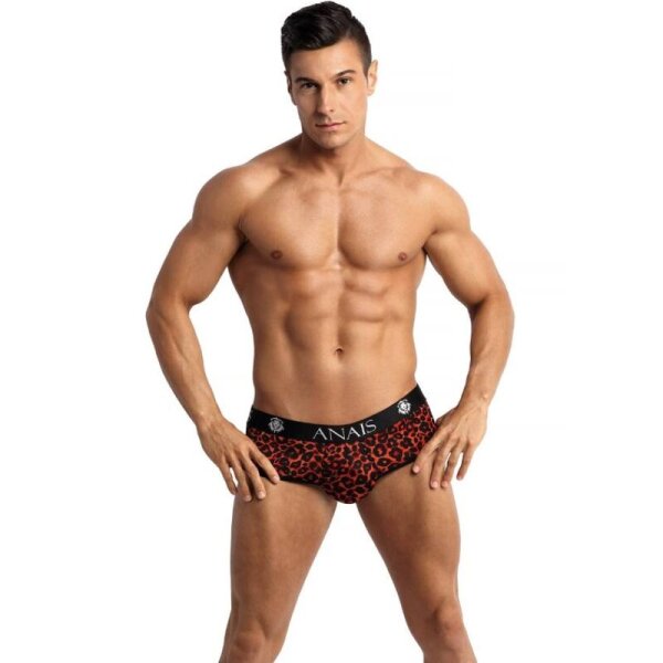 ANAIS Men Tribal jock briefs with animal print red S