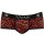 ANAIS Men Tribal shorts with animal print red S