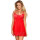 Subblime Babydoll mit Schleifen und Rüschen rot S/M - L/XL