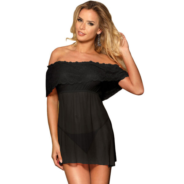 Supplime short dress with string black S/M