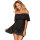 Supplime short dress with string black S/M