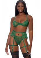 Forplay Blooming Season Lingerie Set green S