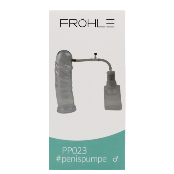 Fröhle PP023 Anatomische Penispumpe XXL Professional, glasklar