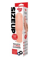 Size Up 4 Inch Extra Realistic Penis Extender Flesh