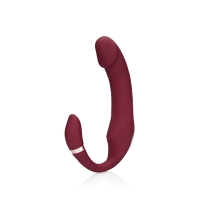 Loveline Bendable Vibrating Strapless Strap-on - Merlot...