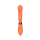 Loveline Silicone Rabbit Vibrator with Ribbed Clitoral Stimulator - Glazed Carrots