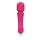 Loveline Ultra Soft Silicone Double-Sided Wand Vibrator - Prestone Pink